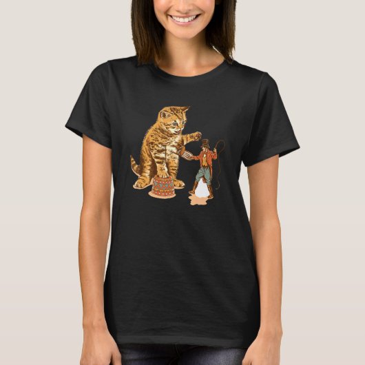 T-shirt Cat Clown Feline Cat Kitten Circus (Devant)