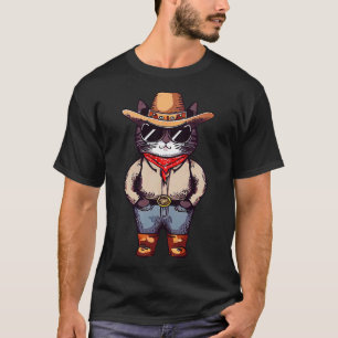 T-shirt Cat Cowboy