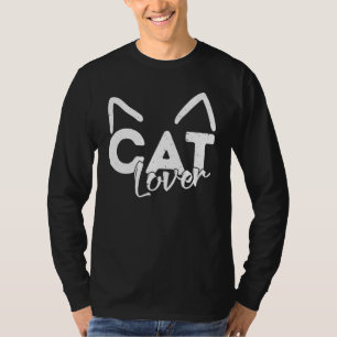 T-shirt Cat Crazy Cat Lady Humour Kitten Head Art