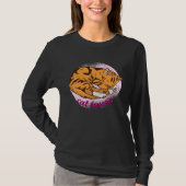 T-shirt cat  cute sleeping (Devant)