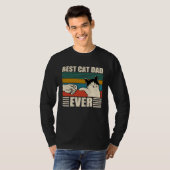 T-shirt Cat Dad  Best Cat Dad Ever (Devant entier)