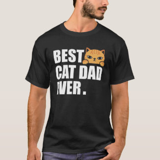 T-shirt CAT DAD Fête des pères Hommes Kitty Daddy Papa Noë