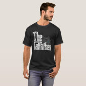 T-shirt Cat Dad The Catfather Crazy Black Cat Father Kitty (Devant entier)