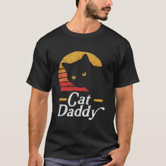 T-shirt Cat Daddy Eighties Style Cat Distressed
