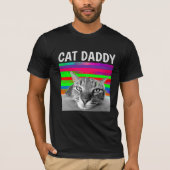T-shirt CAT DADDY PAPA MENS (Devant)