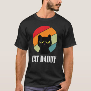 T-shirt Cat Daddy retro coucher de soleil quatre-vingts st