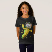 T-Shirt Cat d'astronaute (Devant entier)