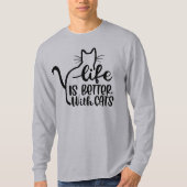 T-shirt Cat Devis amusants (Devant)