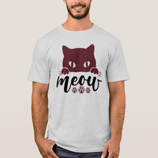 T-shirt Cat Devis amusants (Devant)