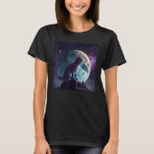 T-shirt Cat Dinosaur Moon (Devant)