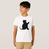 T-shirt Cat dit bonjour (Devant entier)