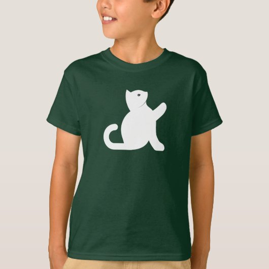 T-shirt Cat dit bonjour (Devant)