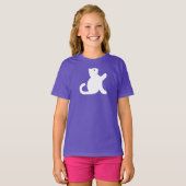 T-shirt Cat dit bonjour (Devant entier)