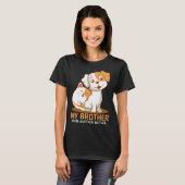 T-shirt Cat Dog Brother  Animal (Devant entier)