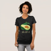 T-shirt Cat Dormant Avocado Cute Animal Pun (Devant entier)