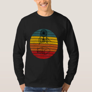 T-shirt Cat Dreamcatcher Retro Sunset Design