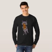 T-shirt Cat Eat Pizza (Devant entier)