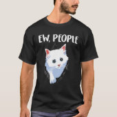 T-shirt Cat Ew People (Devant)