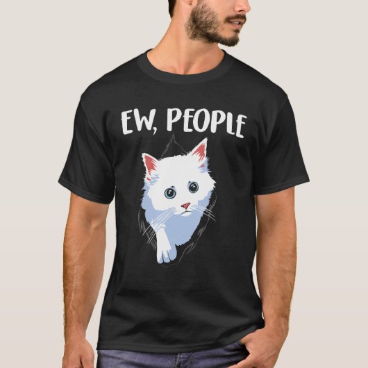 T-shirt Cat Ew People (Devant)