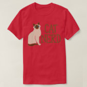 T-shirt CAT expert NERD complet des chats (Design devant)