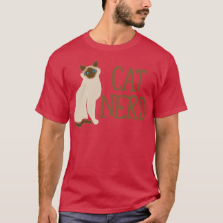 T-shirt CAT expert NERD complet des chats