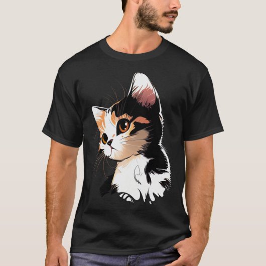 T-shirt Cat Face Chat 1 (Devant)