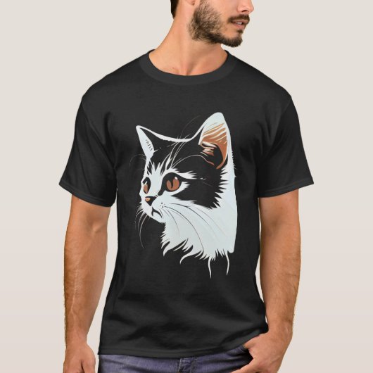 T-shirt Cat Face Chat 2 (Devant)