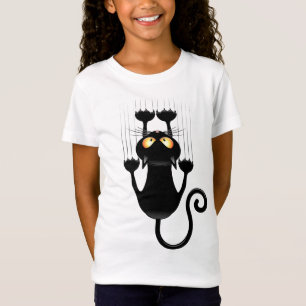 T-Shirt Cat Falling down amusant personnage de dessin anim