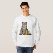 T-shirt Cat Fitness Drinking mug (Devant entier)
