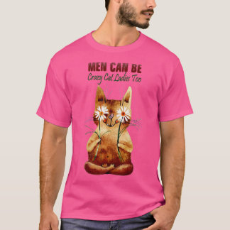 T-shirt Cat For Men - Homme Peut Être Crazy Cat Ladies
