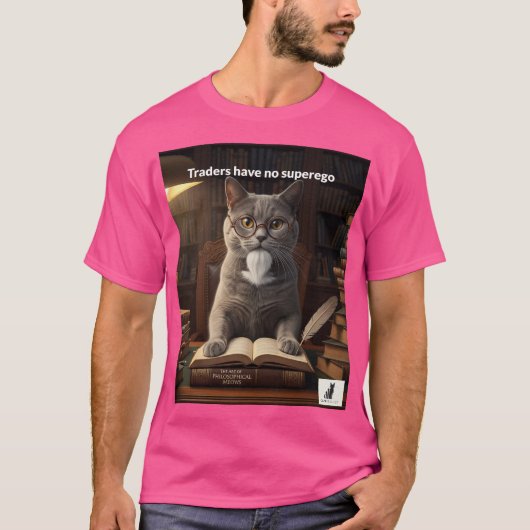 T-shirt Cat Freud : Les Commerçants N'Ont Pas De Superego (Devant)