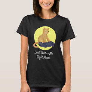 T-shirt Cat Gaming Video Gamer ne me gêne pas juste Meow
