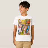 T-shirt Cat Garden Party (Devant entier)