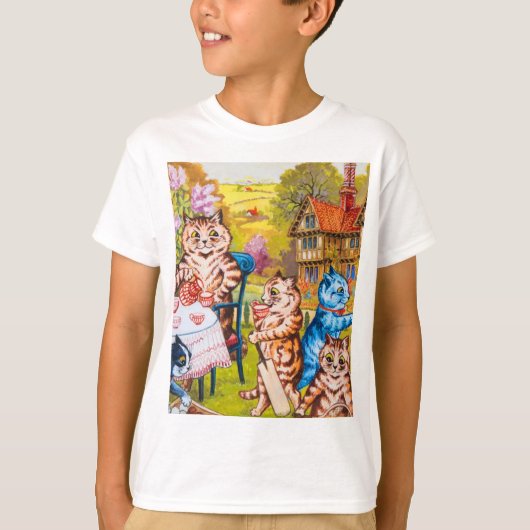 T-shirt Cat Garden Party (Devant)