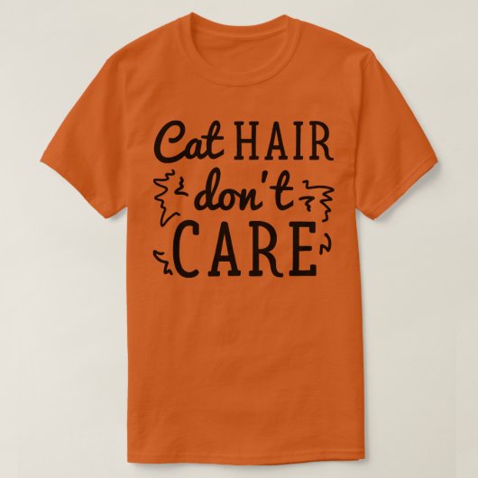 T-shirt Cat Hair Point Care (Design devant)