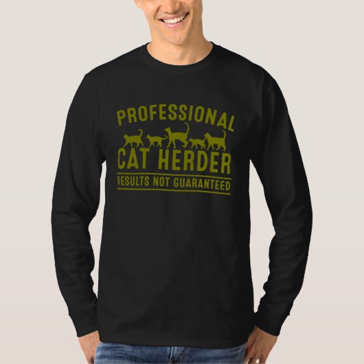 T-shirt Cat Herder  For Crazy Animal Kitty  Men Women (Devant)