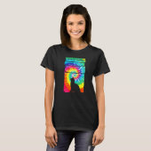 T-shirt Cat Hippie Tie Dye Cat (Devant entier)