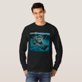 T-shirt Cat Hockey Underwater (Devant entier)