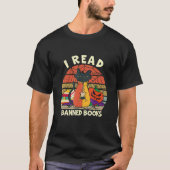 T-shirt Cat I Lire Livres Interdits Halloween Lecture Livr (Devant)