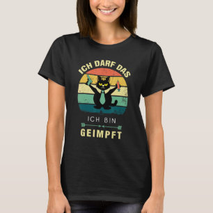 T-shirt Cat Ich Bin Geimpft Pro Vaccination Vacances Rétro