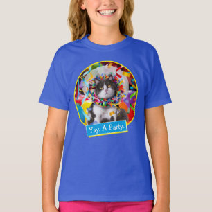 T-shirt Cat In Party Cone