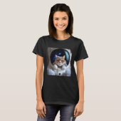 T-shirt Cat in Space (Devant entier)