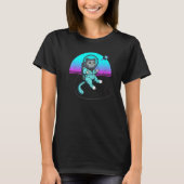 T-shirt Cat in Space Space Cat Nerdy  3 (Devant)