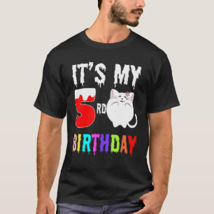 T-shirt Cat it My 5nd Birthday For Boys Girls Women