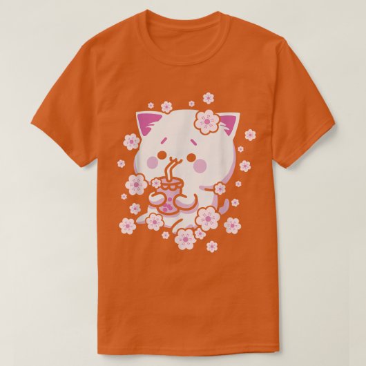 T-shirt Cat Kawaii (Design devant)