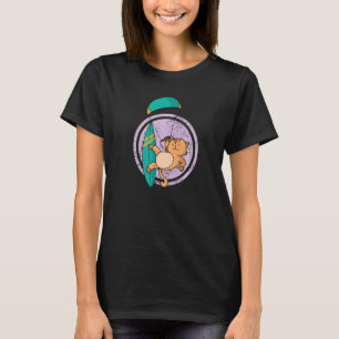 T-shirt Cat Kite Surf