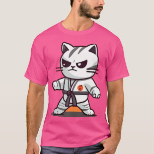 T-shirt Cat Kitten Kitty Karate Taekwondo Kickboxing