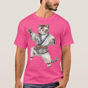 T-shirt Cat Kitten Kitty Karate Taekwondo Kickboxing