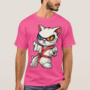 T-shirt Cat Kitten Kitty Karate Taekwondo Kickboxing