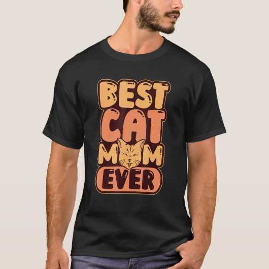 T-shirt Cat Kitten Kitty Maman (Devant)